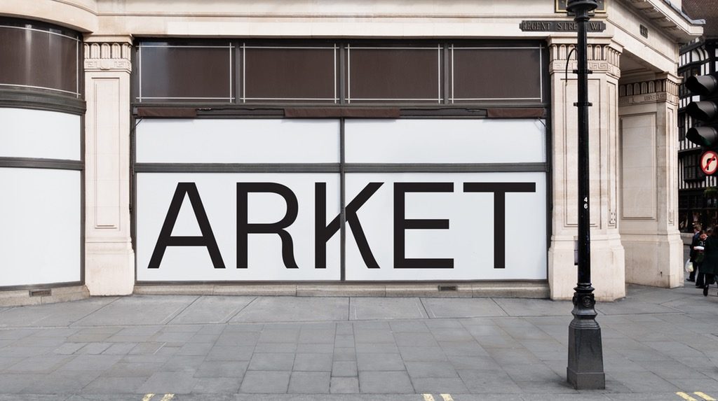 Připravovaný store Arket na Regent Street v Londýně. 