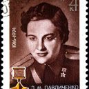 Lady Smrt – Ljudmila Pavličenko - pav-1976-stamp