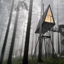 PAN. Jedinečné dřevěné kabiny v norských lesích představují ideální místo na odpočinek - The-Treetop-Cabin-By-PAN-Architects-0-Hero