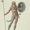 Původní obyvatelé Skotska – nedobytní potetovaní Piktové - pict-painting-of-warrior