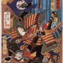 Krásné samurajky se v Japonsku meče rozhodně nebály - Tomoe_Gozen,_Wife_of_Kiso_Yoshinaka,_Defeating_Uchida_Saburo_LACMA_M.84.31.209