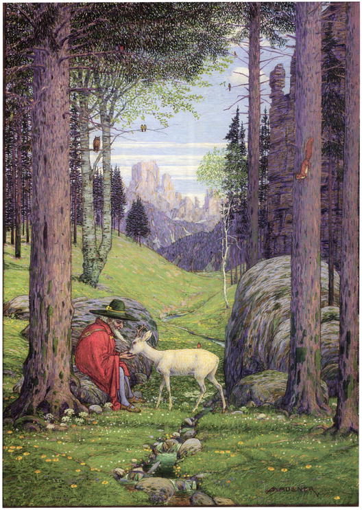 Der Berggeist: Gott, Erde und Ewigkeit (1925– 30), od Josepha Madlenera, hlavní inspirace pro Tolkienova Gandalfa.