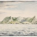 Pitcairnův ostrov – tichomořský ráj s kontroverzní minulostí - 1280px-A_view_of_Pitcairn’s_Island,_South_Seas,_1814,_J._Shillibeer