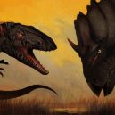 Tyranosaurus nepřežil zápas s rohatým triceratopsem. Scéna zamrzla v čase, fosilii našli ve smrtelném objetí - julaug2017_b08_hellcreekdinos