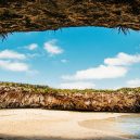 Playa del Amor – mexická pláž lásky, k níž se dostanete pouze za odlivu - marietas2