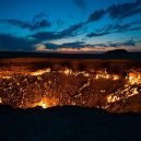 Hořící inferno uprostřed pouště plane už dlouhých 50 let - Turkmenistan-Darvaza-Crater