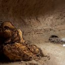 Peruánská mumie schoulená v provazech - Peru-01